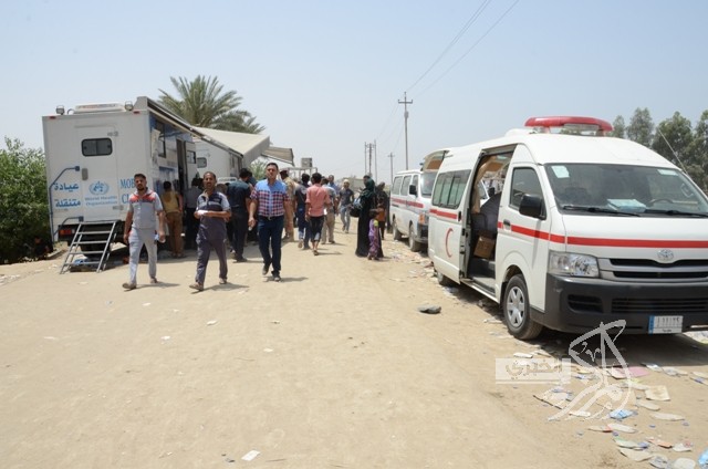 نازحو الانبار في جسر بزيبز