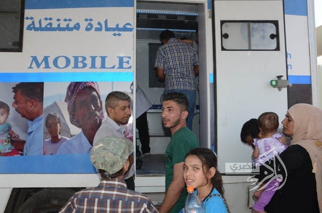 فرق الرقابة الصحية تقوم بجولات لتفقد النازحين