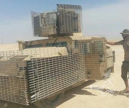 العشائر الأنبارية تعزز دفاعاتها بعجلات دواعش تم قتلهم